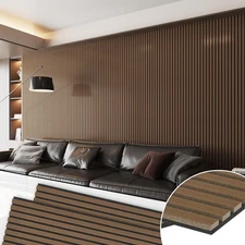 Wall Panels Wood Slat Acoustic Panels 48" x24" Cover 16 Sq.Ft. Soundproof Sla...
