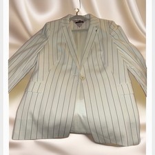 Tommy Hilfiger Women's Slim Fit Pinstripe Blazer 12