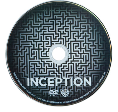 Inception DVD 2010 Widescreen Christopher Nolan Disc Only 