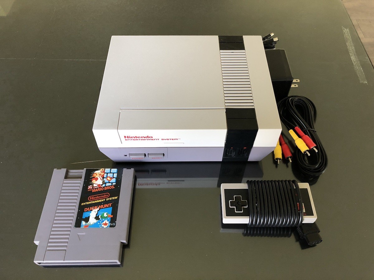 NINTENDO NES Console System Bundle Games Super Mario 1 2 3