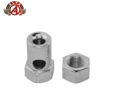 STEEL 3-SPEED STURMEY ARCHER AXLE NUTS IN CHROME FOR LEFT AND RIGHT