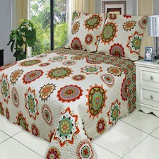 Julia Fashion Floral Design Quilt Set Oversized Lightweight Mini Sets