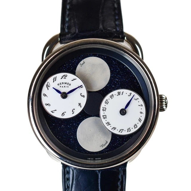 Hermes 2020 Arceau L'Heure De La Lune AR1.890a Aventurine MOP Limited 100 Pieces