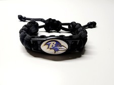 Baltimore Ravens Adjustable Charm Bracelet Fan Apparel Souvenirs Football NFL
