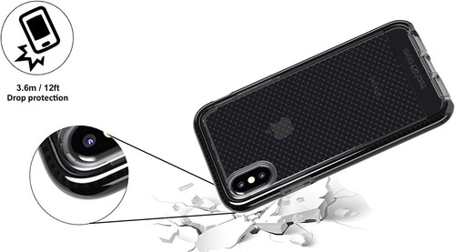 Tech21 Evo Check Case for Apple iPhone X (Smokey/Black, Ultra-Thin) - Picture 3 of 9