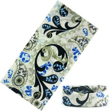 Bandana tubolare microfibra scaldacollo foulard traspirante bianco blu nero