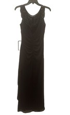 Formal Long Dress with Sequin and Beaded - Navy, Size 6