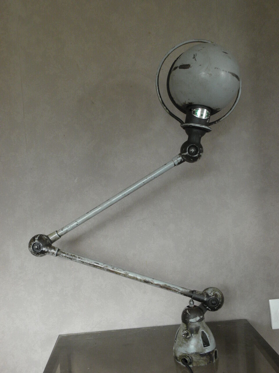 Machine age lamp wall jielde light desk sconce arms articulating