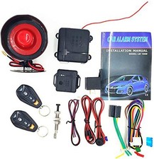 Sistema De Seguridad Alarma Entrada Sin Llave Para Carro Con Encendido 2 Remotos