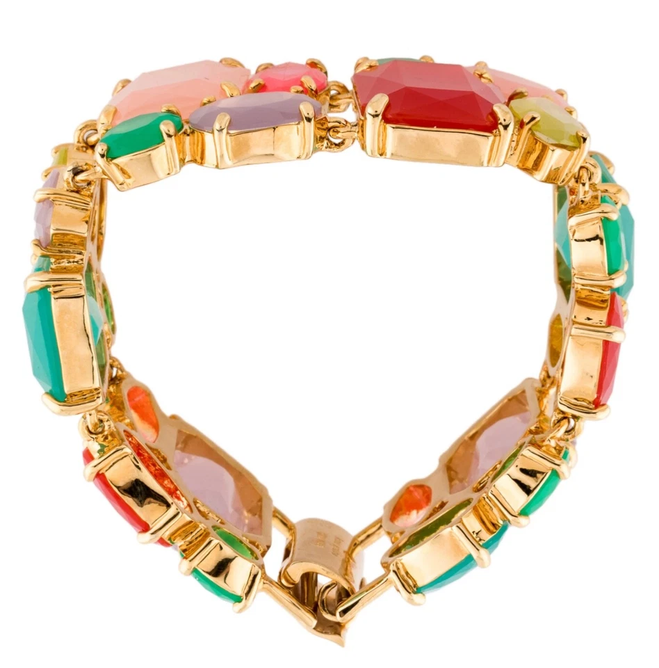 Brazalete Brazalete Kate Spade PUÑO Resina Gota de Goma Tutti Frutti Eslabón Gris Foto 2 de 4