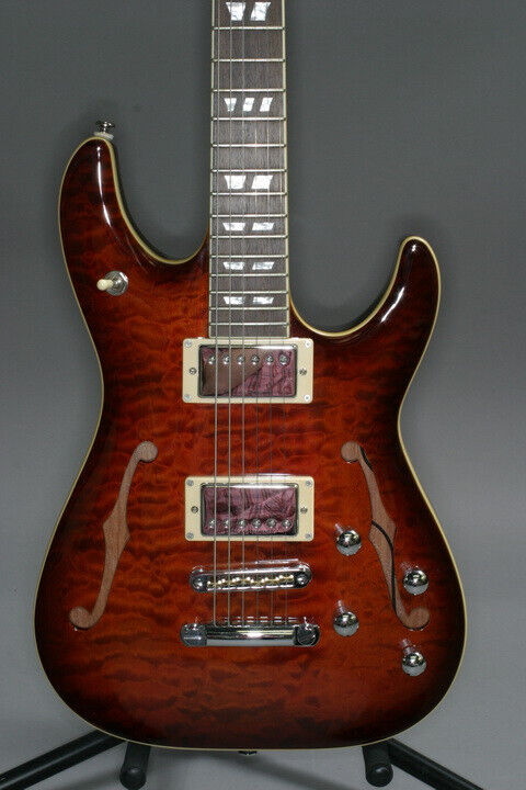 ga 2003 Schecter C-1 E/A Tobacco Semi Hollow Body Electric ga 2003 Schecter C-1 E/A Tobacco Semi Hollow Body Electric