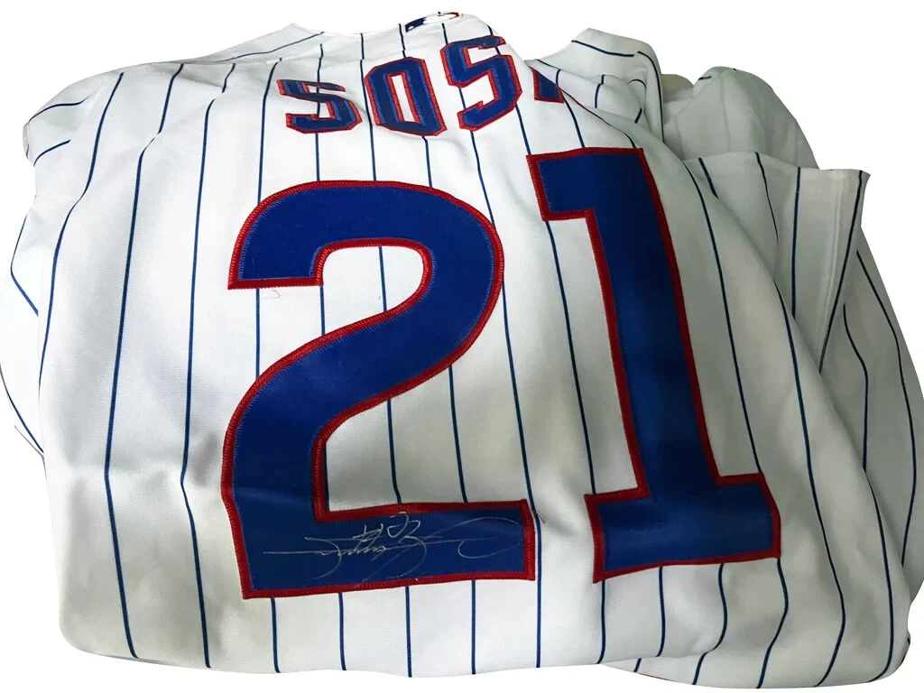 Sammy Sosa Autographed Cubs Jersey Player s Closet Project