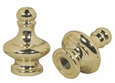 Westinghouse 7013100 Brass Decorative Lamp Finials 2 Count