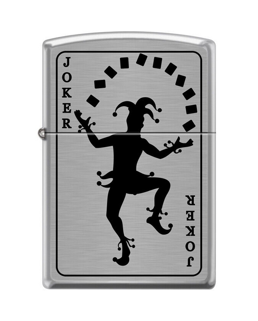 Zippo 2780 Joker Brushed Chrome Finish Lighter | eBay