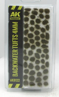 AK Interactive AK8122 Backwater Tufts 4mm [2024] (Diorama Series) Swamp Grass