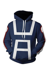 My Hero Academia Hoodie Jacket 3D Printed Katsuki Bakugou Pullover Unisex Coat