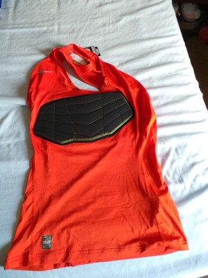 Nike Pro Combat Basketball Compression Padded Shirt Orange Men's XL XLT XL-T NWT | eBay