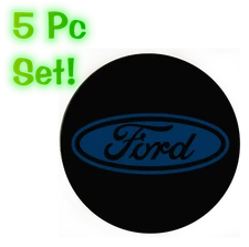 Ford Oval Wheel Center Cap 2.5" Overlay Decals Choose your Colors 5 in a SET