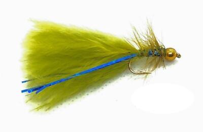6 X Short Tail Blue Flash Damsel Booby - Trout Fishing Flies - Foto 2