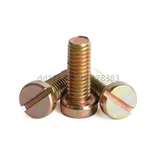 Color Zinc Steel Slotted Cheese Head Screws M2 M2.5 M3 M4 M5 M6 M8 10 M12