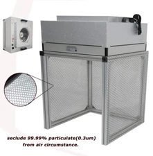 Dust Free Room Laminar Flow Hood Air Clean Bench Workshop 99.99%HEPA Filter 220V