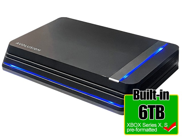 Avolusion HDDGear Pro X 6TB USB 3.0 External Gaming Hard Drive - XBOX Series X,S