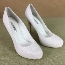 BCBG Generation Heels Parade Snake Leather Platform Stiletto Pumps Women  s Sz 8M