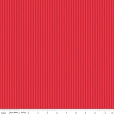 Riley Blake Basics C500 Red Tonal 1/8" Stripe Cotton