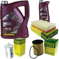 MANN-FILTER Inspektionspaket 6L Mannol Diesel Tdi 5W-30 FüR Vw Passat Variant