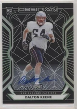 2020 Panini Obsidian Rookies Electric Etch Green /50 Dalton Keene Rookie Auto RC