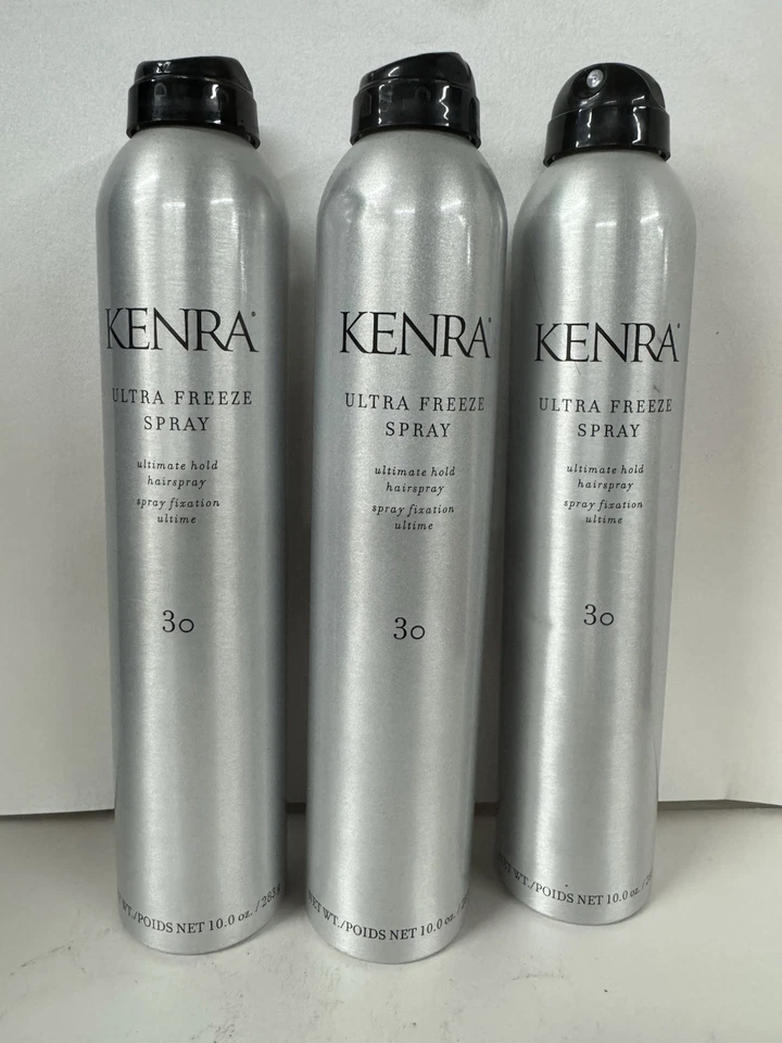 3 Pack Kenra Ultra 30 Ultimate Hold Freeze Hair Spray - 10oz - Image 2 of 4