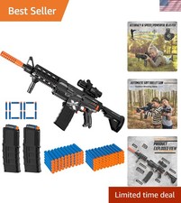 Automatic Soft Bullet Toy Gun for Kids with Rechargeable Battery  100 Darts