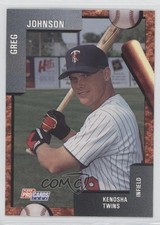 1992 Fleer ProCards Minor League Greg Johnson Gregory Johnson #613 0q3