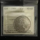 1964 Canada Silver Fifty Cent 50C - ICCS MS 63 - No Reserve