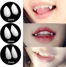 Halloween Vampire Teeth,3 Pairs Horror False Teeth for Halloween,Cosplay Party F