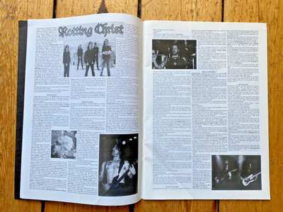 THE DEAD SEA 3, FANZINE MAGAZINE, Black Death Metal Absu Enslaved Rotting Christ