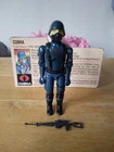 GI Joe 1982 Cobra Trooper Straight Arm 100% Complete with File Card: No Cracks