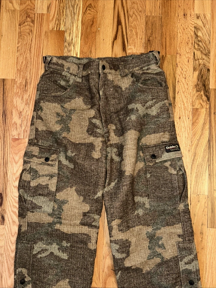 Calça de caça Gander Mountain lã Guide Series Tech 2.0 34x30 verde camuflada forrada - Imagem 2 de 4