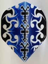 Heavy Duty Blue and White Standard Dart Flights