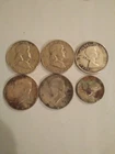 lot of 4 silver halves plus