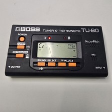 Boss TU-80 Tuner and Metronome for Acoustic Electric Guitar or Drums Tested
