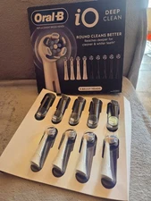 New Oral B iO Deep Clean Replacement Brush Heads 9 Pack Round