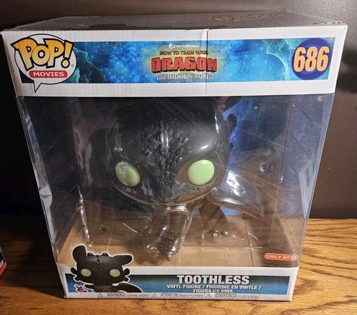 Funko Pop 10" How to Train Your Dragon Toothless #686 10 Inch Target Exclusive
