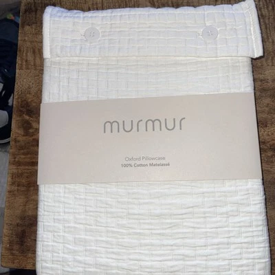 Murmur Hush Oxford White Standard Pillowcase cheapest on eBay