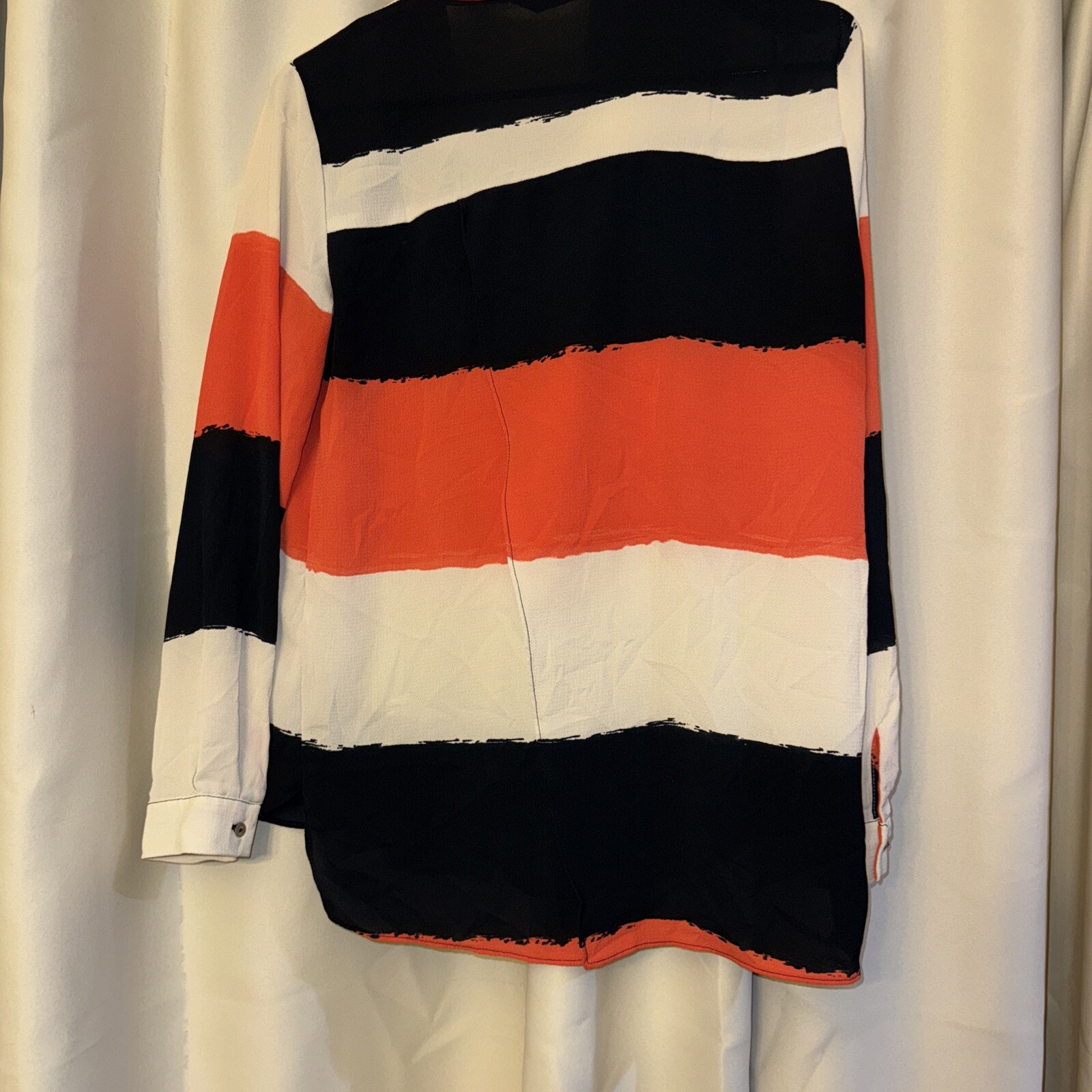 Zara Basic Collection Stripe Blouse Medium long s… - image 6