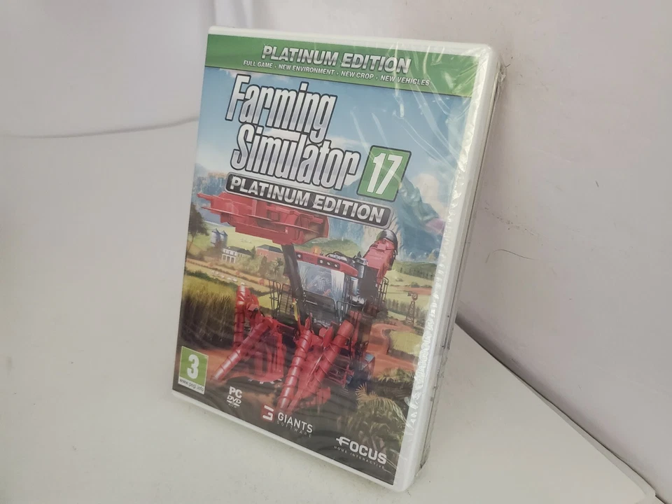 NEW MINT FARMING SIMULATOR 17 PLATINUM WINDOWS 7/8/10 W/STEEL BOOK PC DVD ROM N9 - Image 2 of 4