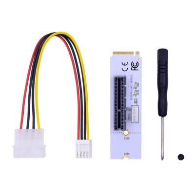 NGFF M.2 to PCI-E Adapter PCI-E 4x Riser Board NGFF M.2 Converter Card Computer 