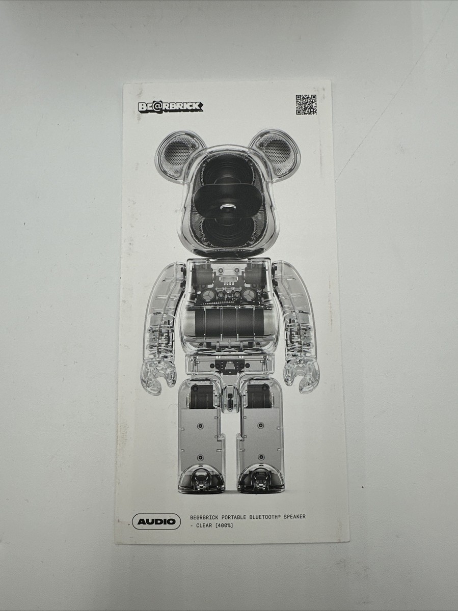 Medicom Bearbrick Audio 400% Rinaro Portable Speaker Clear Medicom Bearbrick Audio 400% Rinaro Portable Speaker Clear
