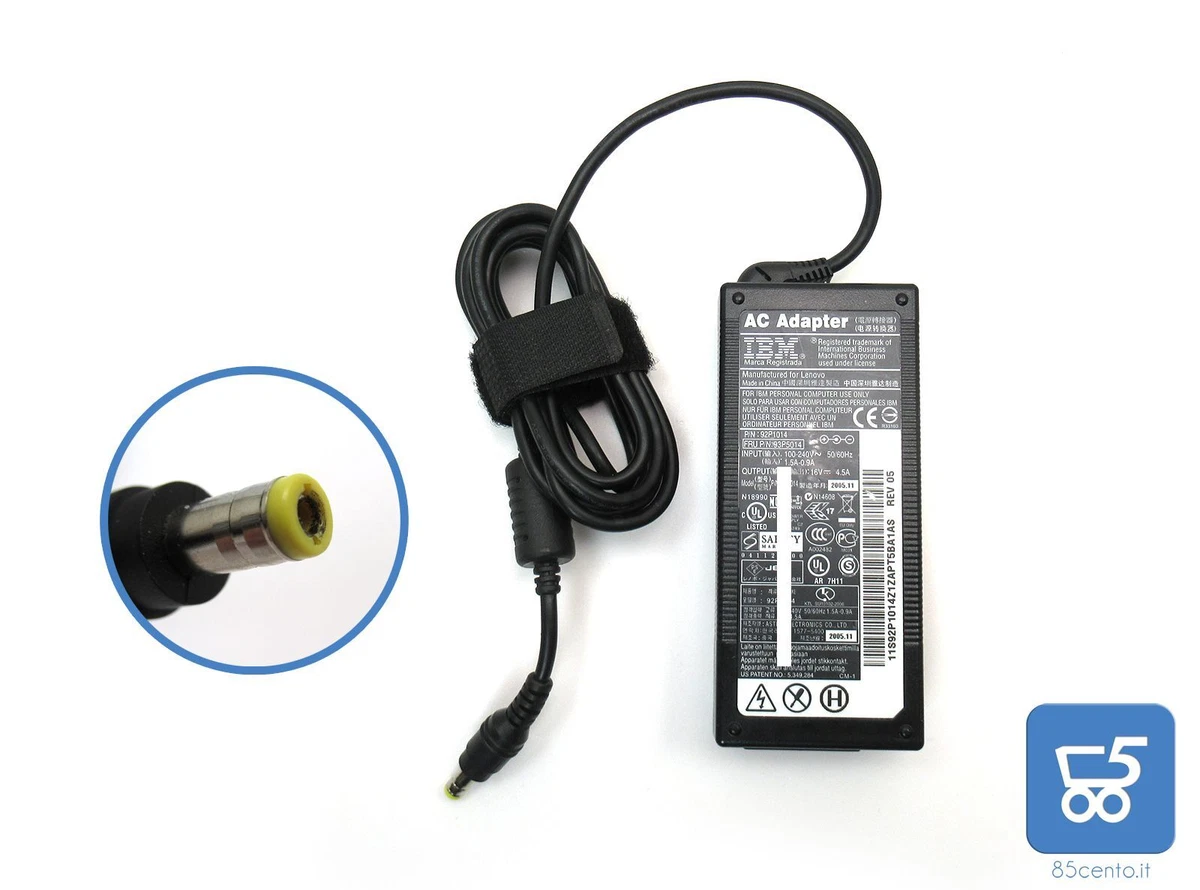 Caricabatterie Adattatore Ca Per Laptop 20V 4.5A 90W Per Lenovo Muslimmuslimexmuslimexmuslimah, IdeaPad Yoga 11 11S - Foto 2