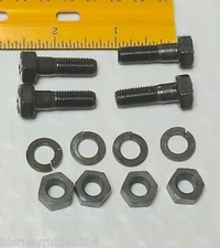 Harley CP-1035 5/16”-24 x 1" Bolts w/ Nuts & Lock Washers Qty 4 OEM 4000, 066